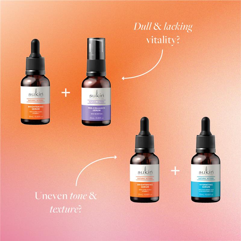 Serum làm sáng da Sukin Natural Actives với Vitamin C siêu ổn định 25ml