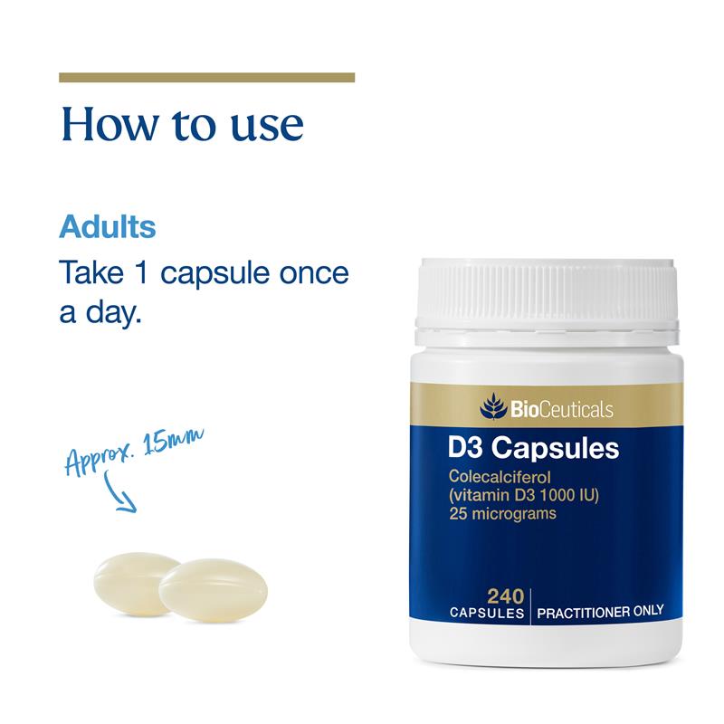 BioCeuticals D3 Capsules 240 Capsules