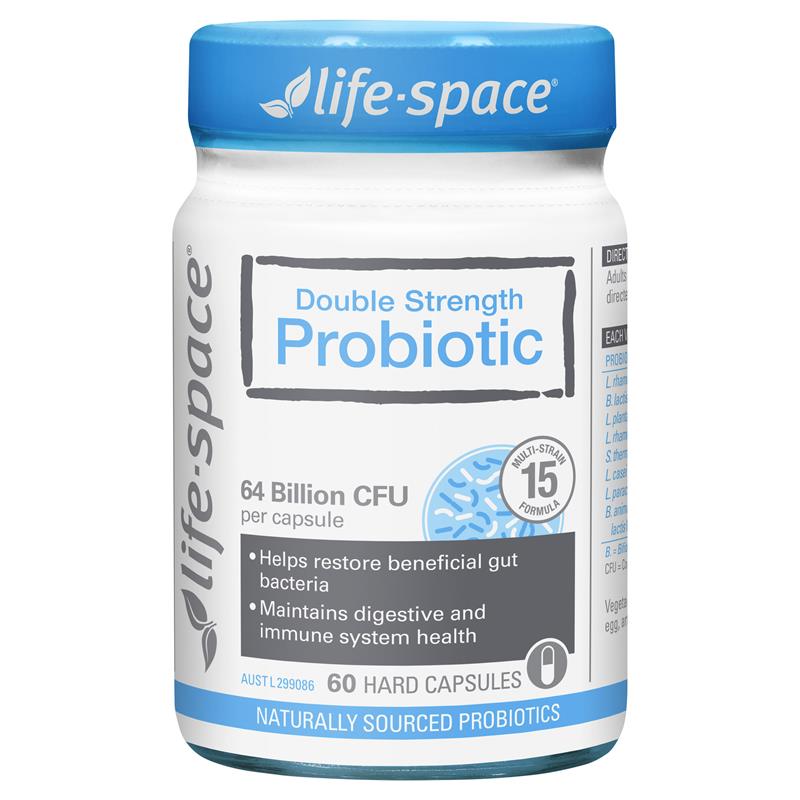 Life-Space 双倍强度益生菌 60 粒胶囊 独家尺寸