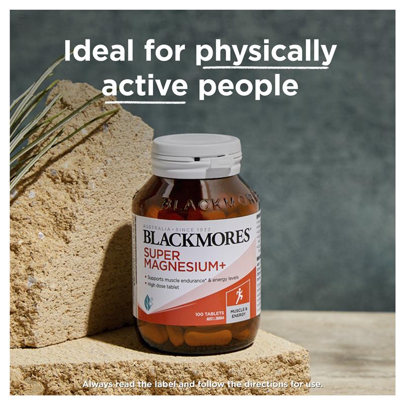 Vitamin Blackmores Super Magnesium+ Muscle Health 200 Viên
