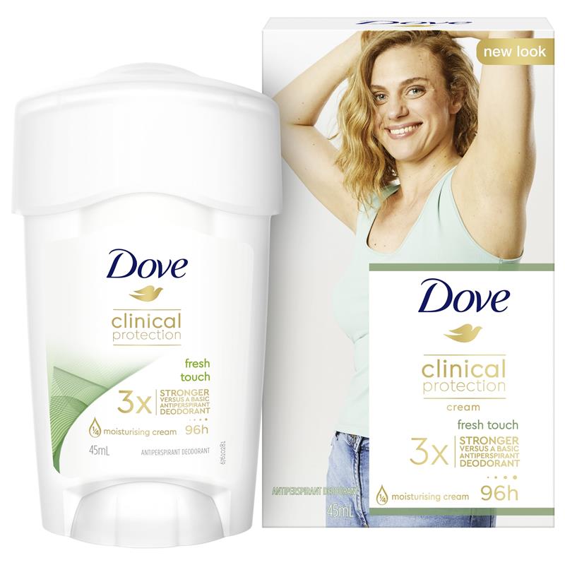 Dove for Women Clinical Protection Antiperspirant Deodorant Fresh Touch Cream 45ml