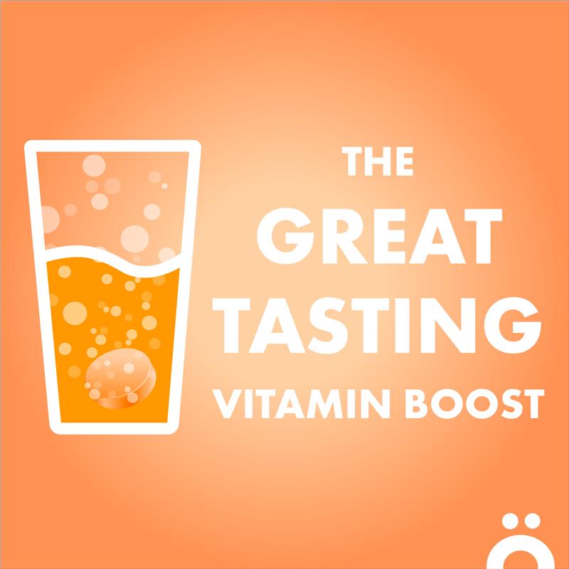 Viên sủi bọt Voost Immunity Orange Zest 60 viên, kích thước độc quyền