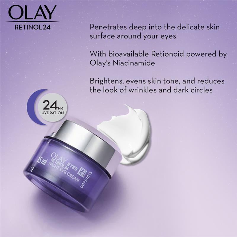 Kem Dưỡng Mắt Ban Đêm Olay Eyes Retinol 24 15ml