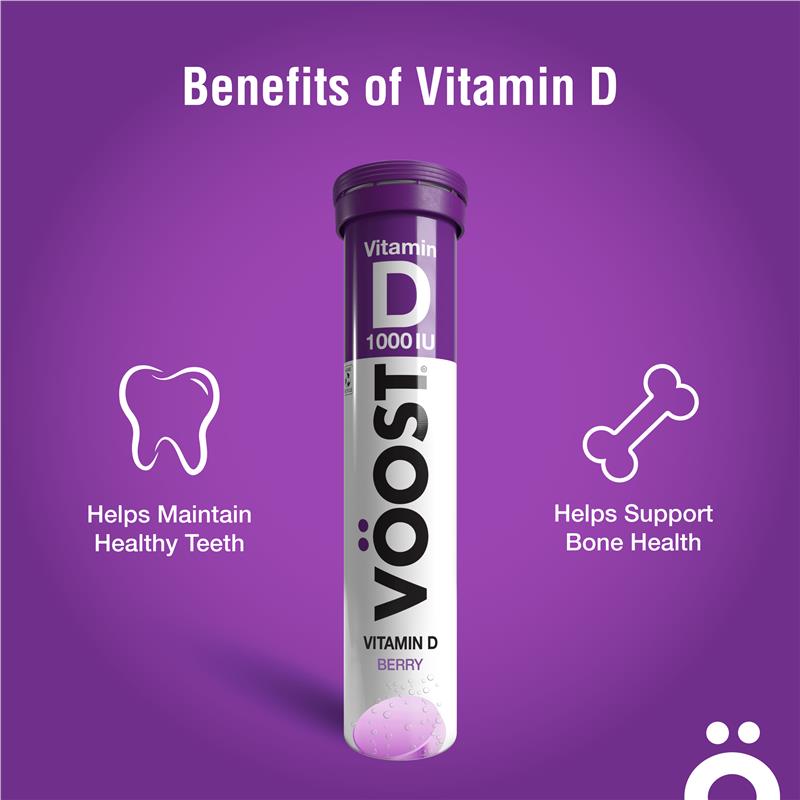 Voost Vitamin D sủi bọt 20 viên