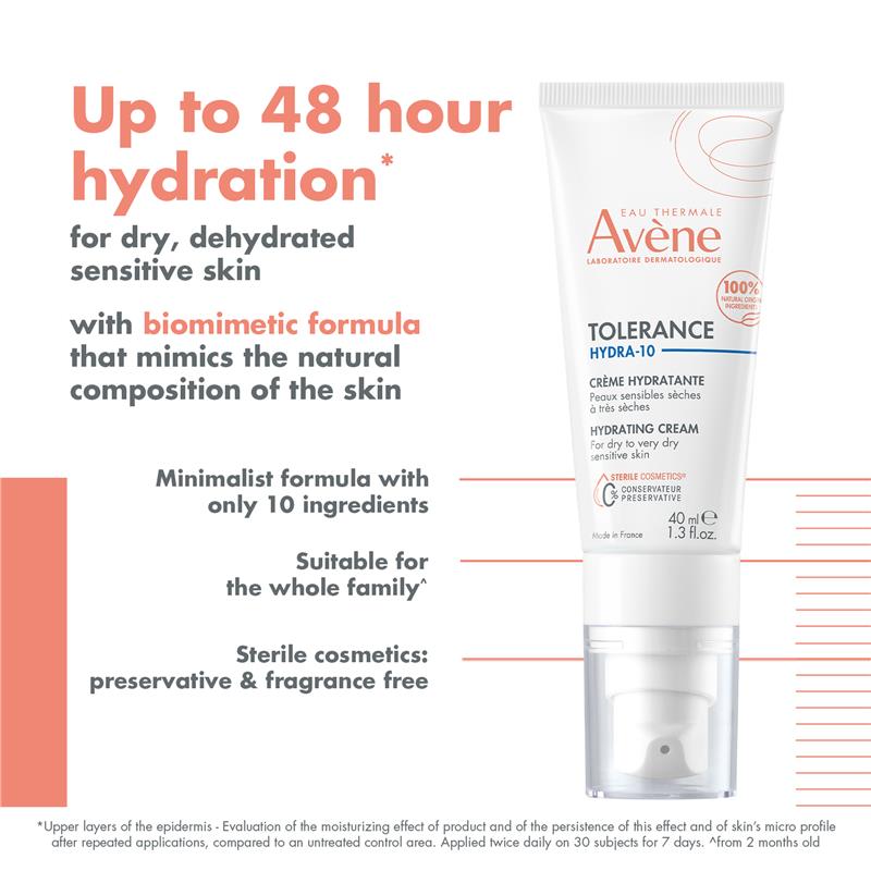 Kem Avene Tolerance Hydra-10 40ml