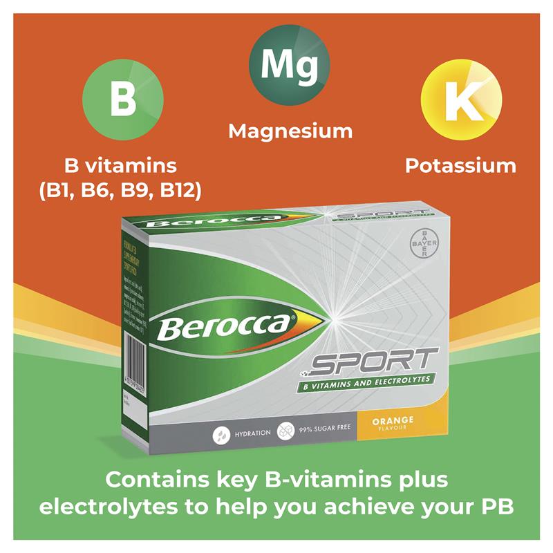 Berocca 运动电解质粉橙色 24 包
