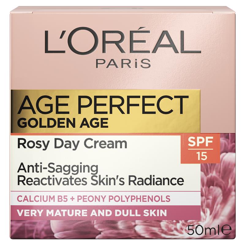 Kem dưỡng da ban ngày L'oreal Paris Age Perfect Golden Age Rosy Re-Densifying SPF 15 50ml