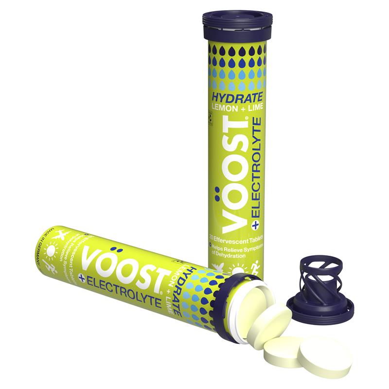 Viên sủi bọt Voost Hydrate Lemon + Lime gói 20 viên