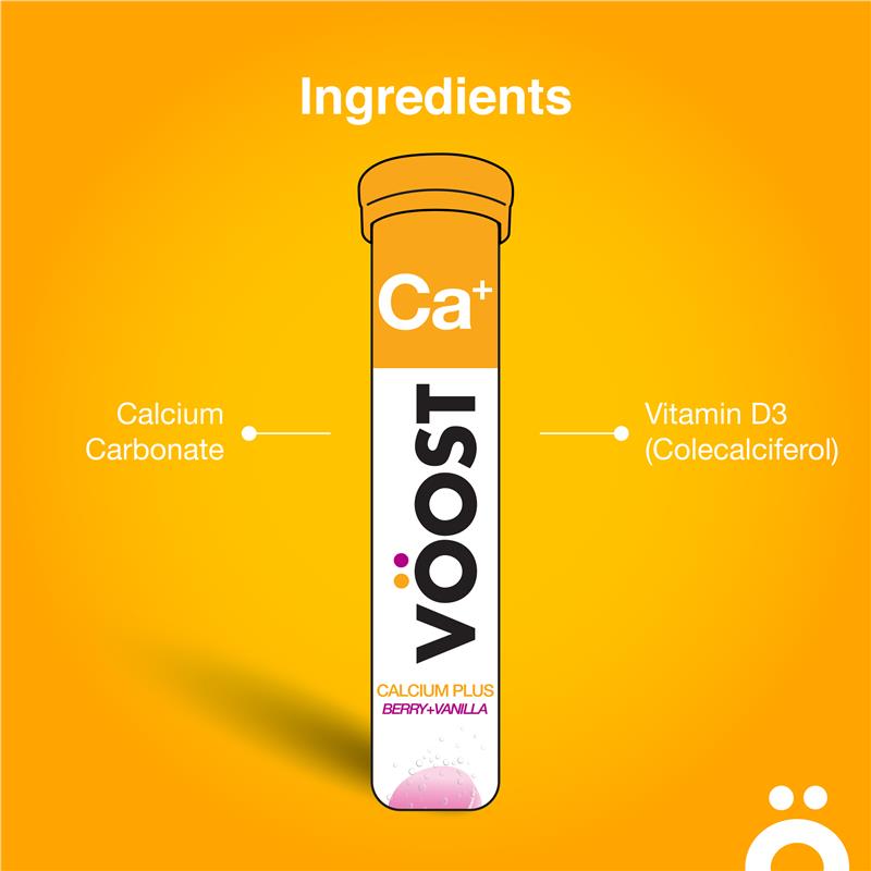 Viên sủi Voost Calcium + D3 20 viên