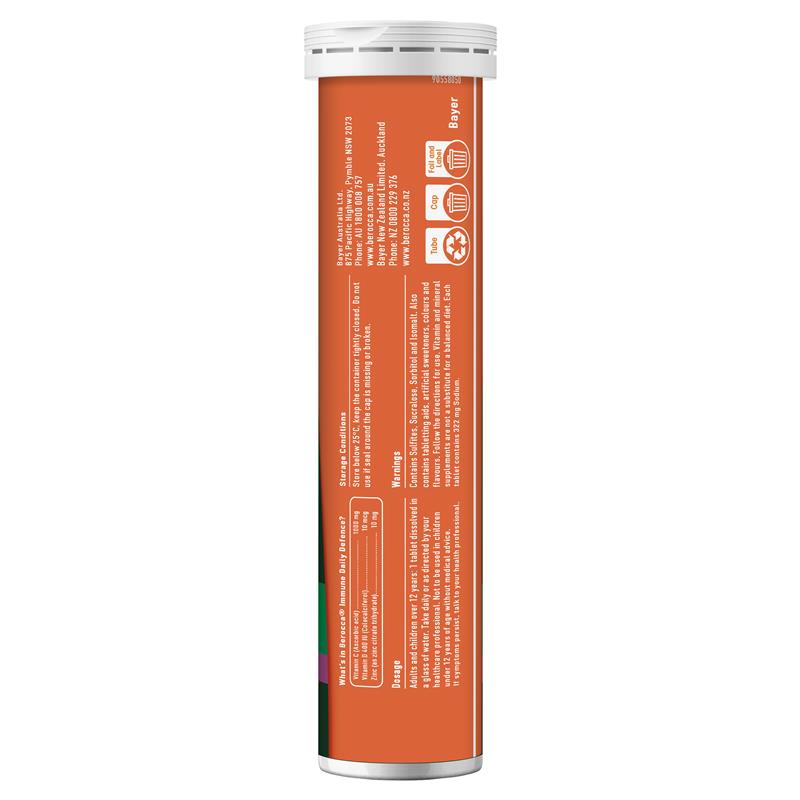 Berocca Immune Daily Defence Blackcurrant 60 Effervescent Tablets Exclusive Size