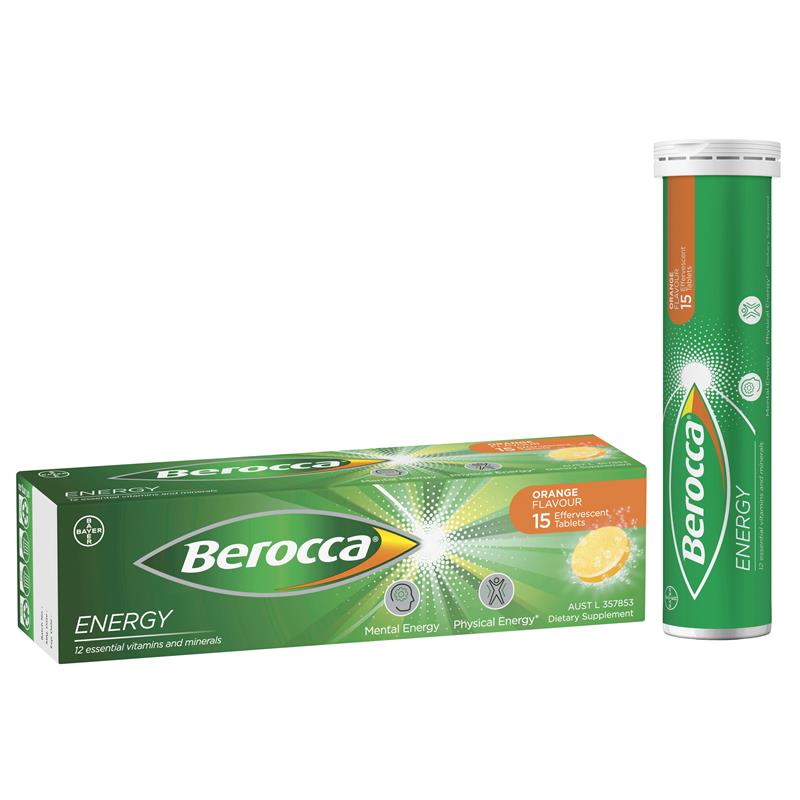 Berocca 能量橙味泡腾片 15 片