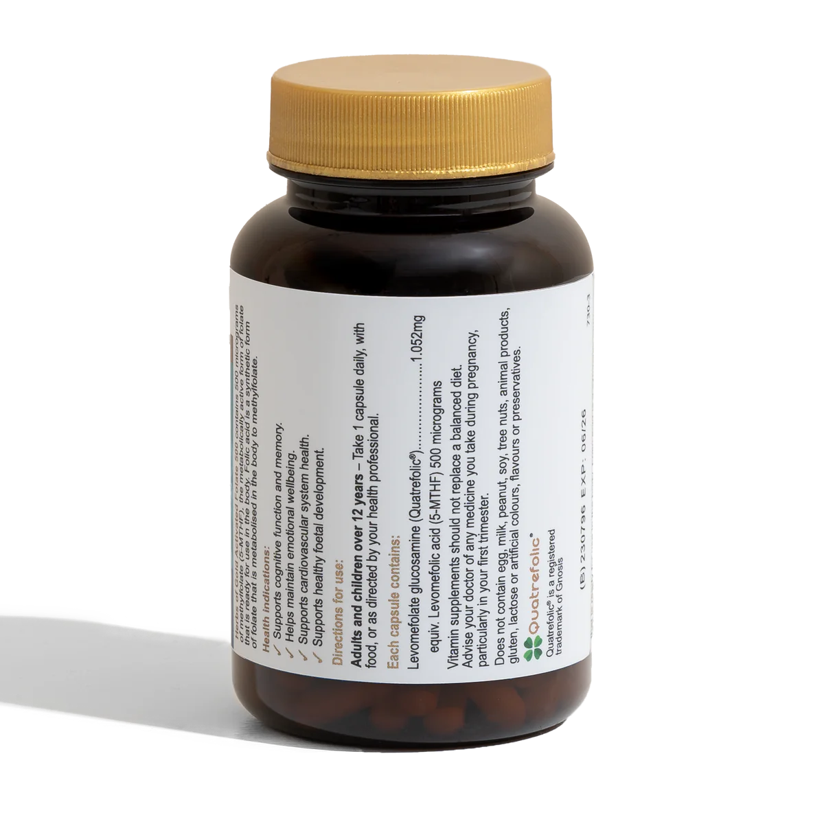 Herbs of Gold 活性叶酸 500 60 粒胶囊