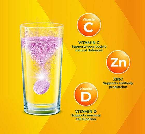 Berocca Immune Daily Defence Blackcurrant 60 Effervescent Tablets Exclusive Size