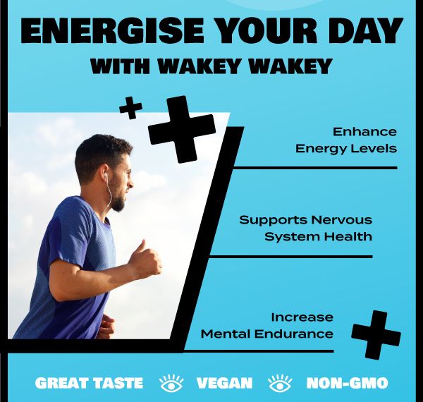 Wakey Wakey Caffeine Plus Magnesium Sủi Bọt Hương Chanh 17 Viên