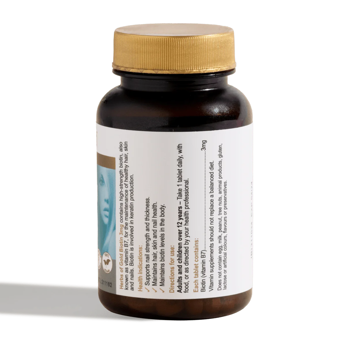 Herbs of Gold 生物素 3 毫克 60 粒胶囊