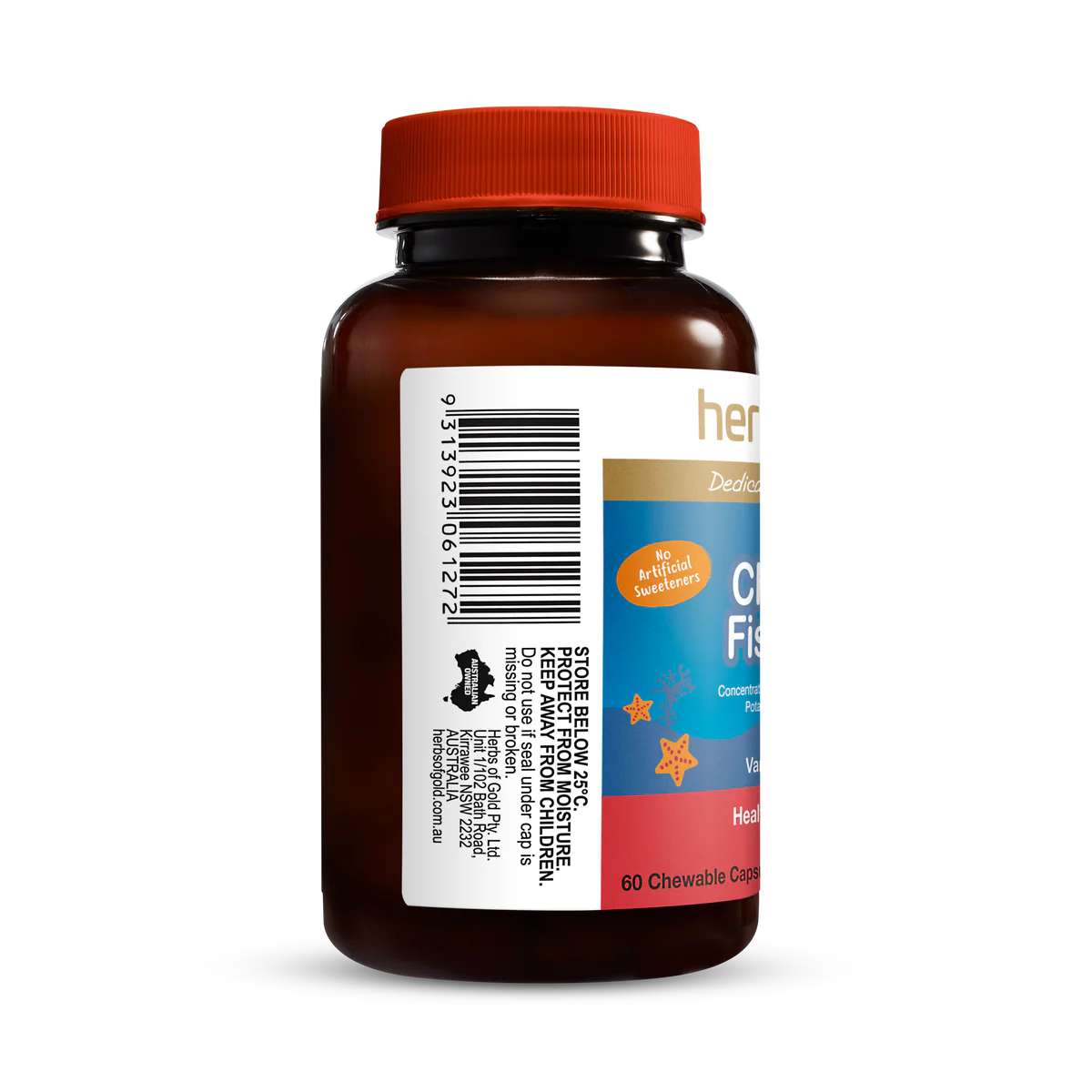 Herbs of Gold 儿童 Fish-i Care 60 粒咀嚼胶囊