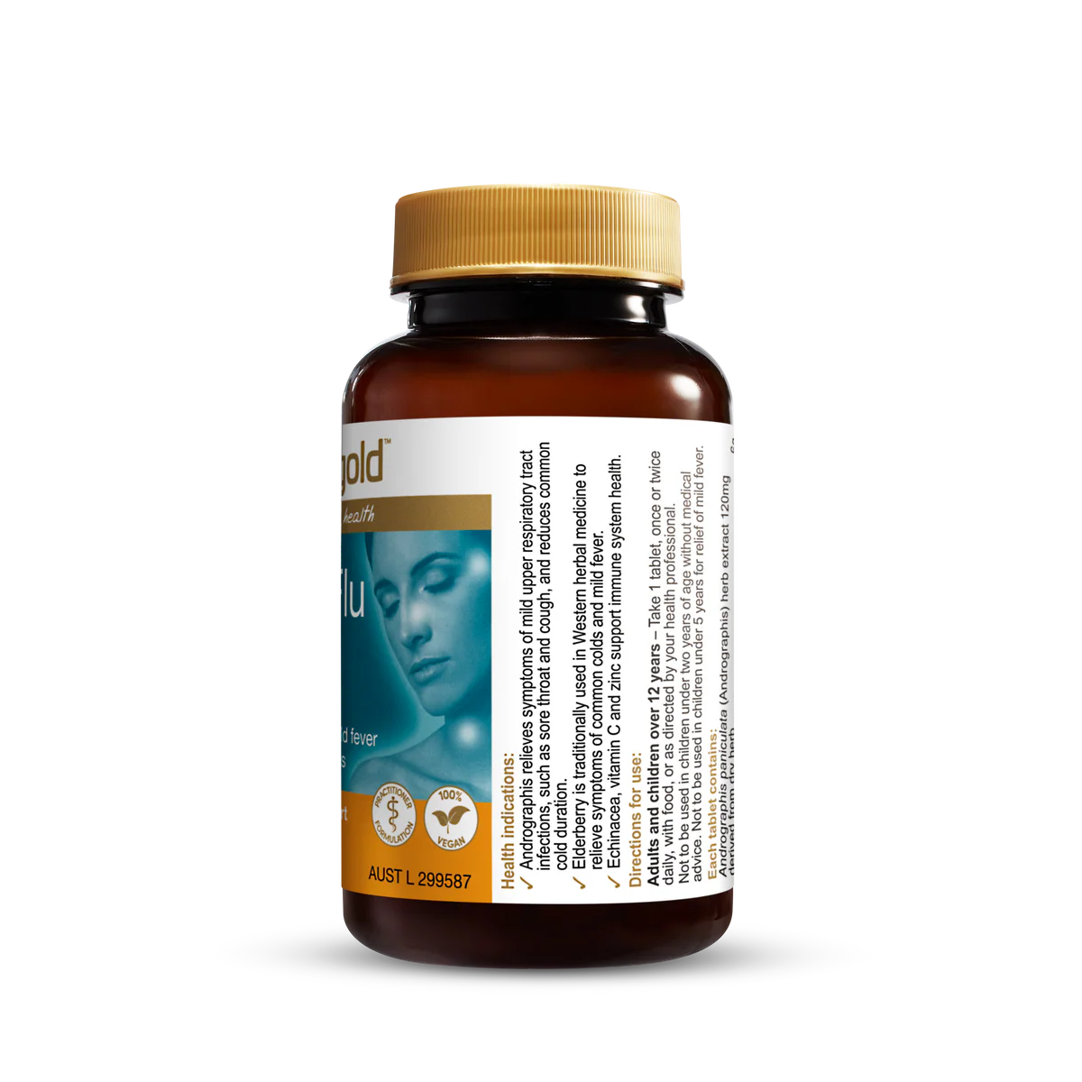 Herbs of Gold 感冒和流感缓解片 30 片