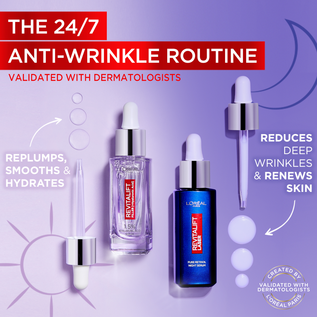 L'Oreal Paris Power Serums Revitalift Filler and Laser Day & Night Gift Set