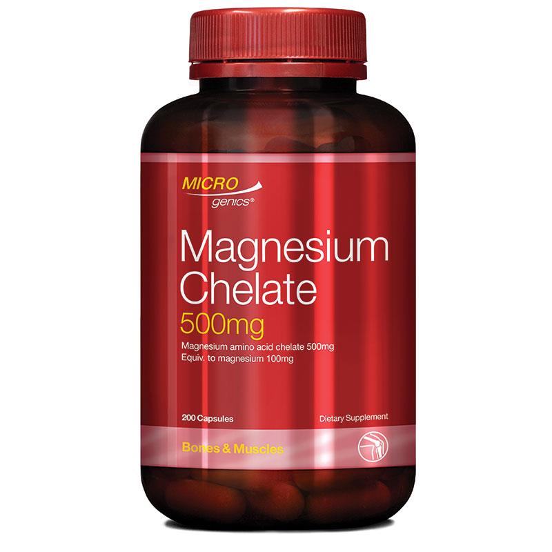 Microgenics Magnesium Chelate 500mg 200 Viên Nang