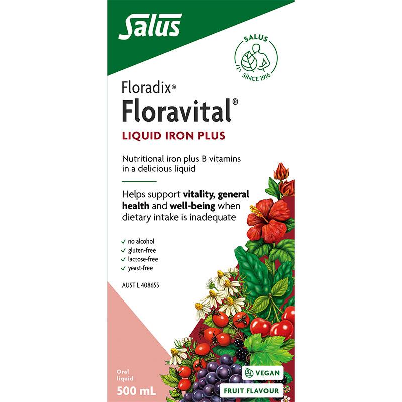 Floradix Floravital Liquid Iron Plus 500ml