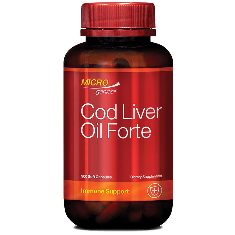 Dầu gan cá tuyết Microgenics Forte 250mg 300 viên nang