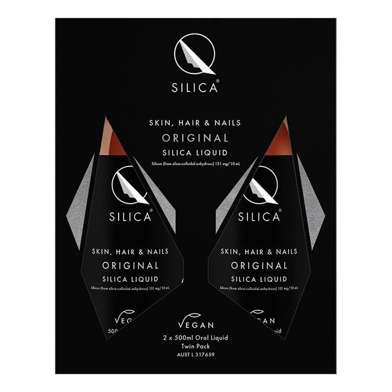 Qsilica Skin Hair & Nails Original Silica 2 x 500ml Dung dịch uống