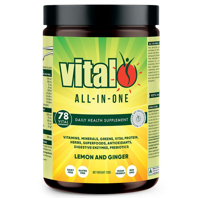 Bột chanh và gừng Vital All In One 120g
