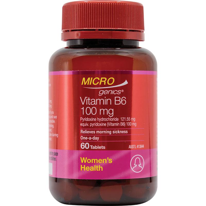 Microgenics Vitamin B6 100mg 60 Viên