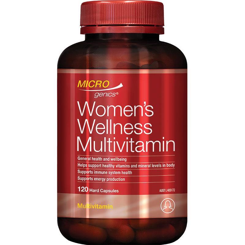 Viên uống bổ sung vitamin tổng hợp cho phụ nữ Microgenics 120 viên