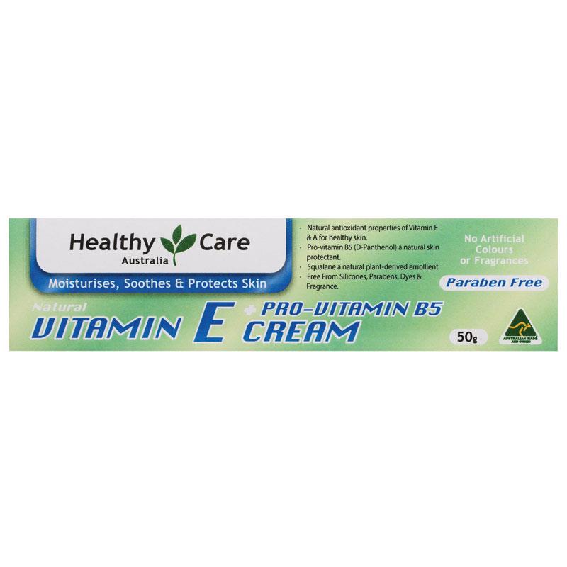 Kem Dưỡng Ẩm Healthy Care Vitamin E + Pro Vitamin B5 50g