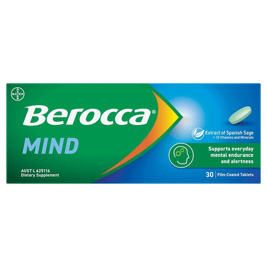 Berocca Mind with Sage 30 薄膜包衣片
