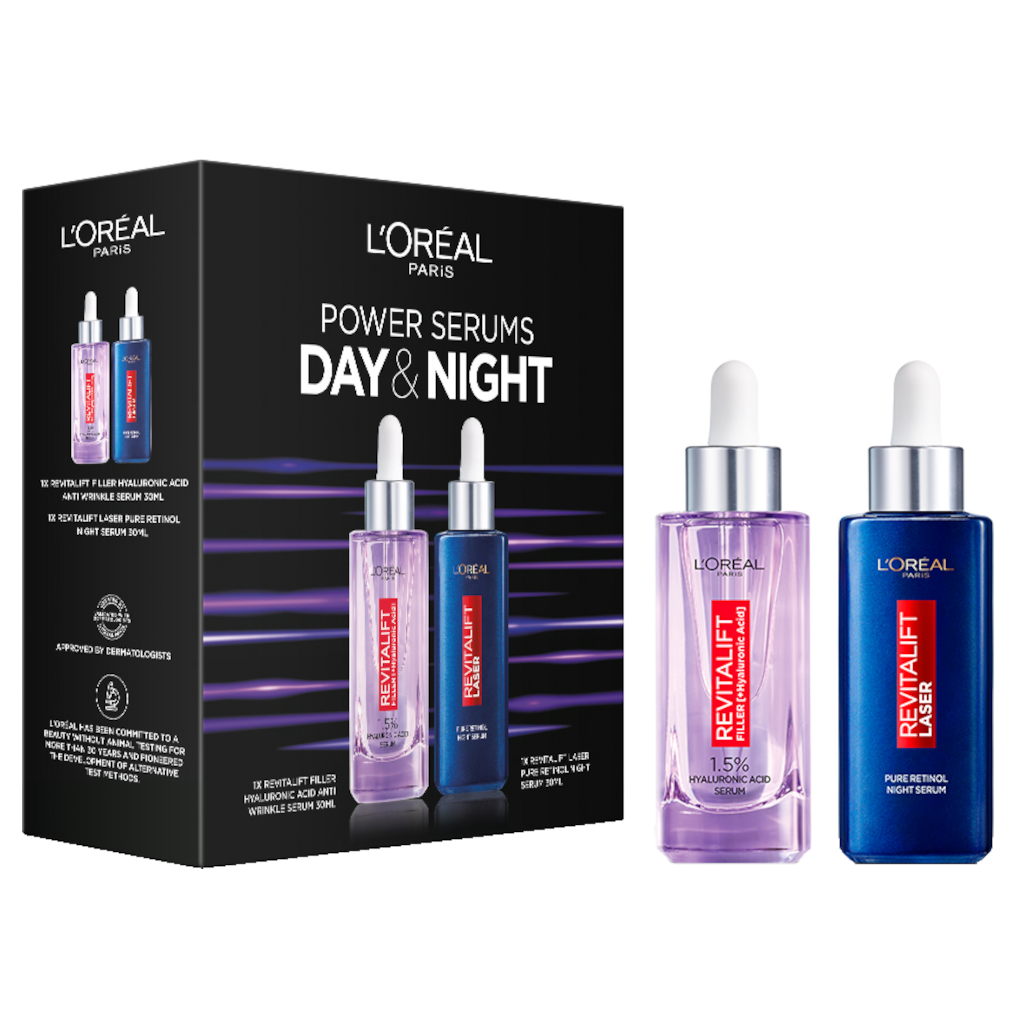 L'Oreal Paris Power Serums Revitalift Filler and Laser Day & Night Gift Set