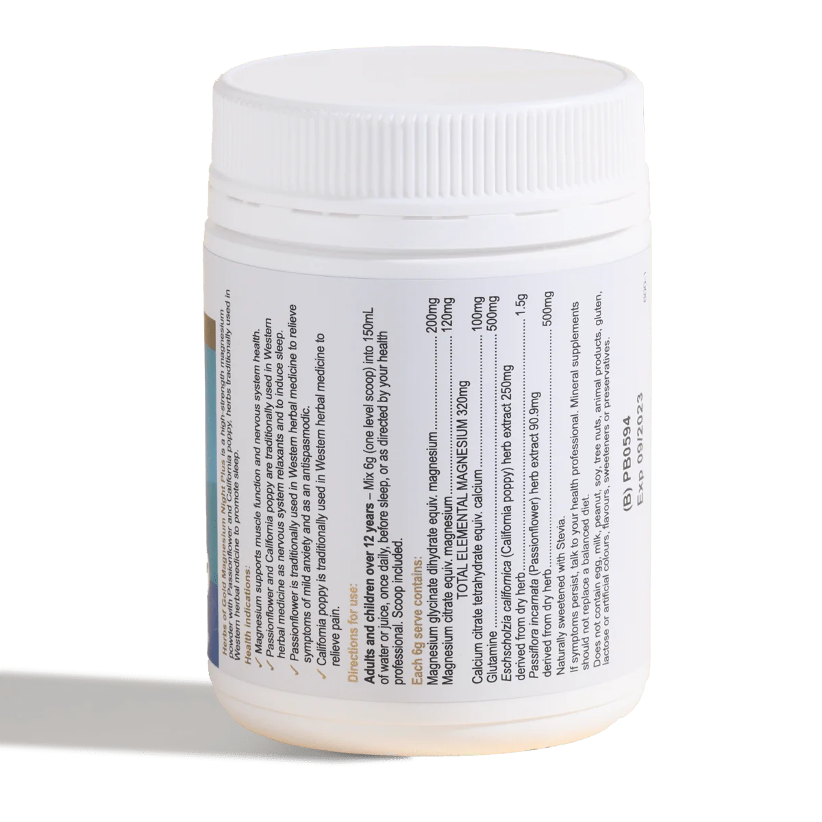 Herbs of Gold Magnesium Night Plus 150g Bột uống