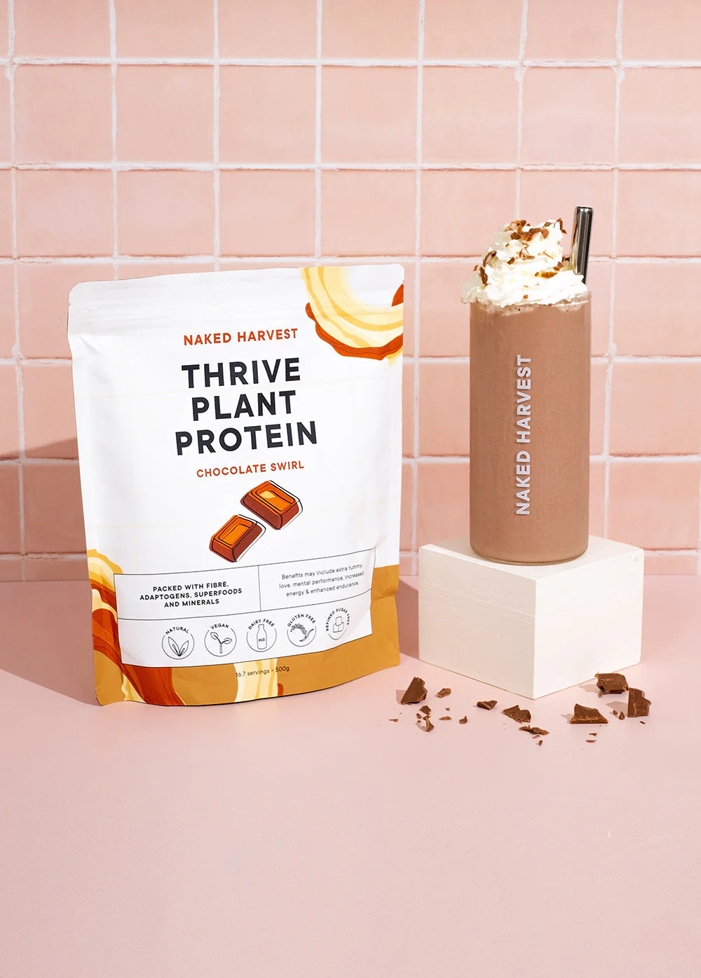 Naked Harvest Chocolate Swirl Plant Protein