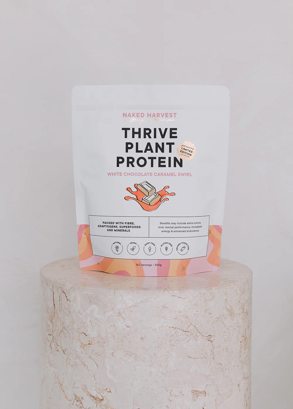 Naked Harvest X Georgie Stevenson Thrive Protein 白巧克力焦糖漩涡