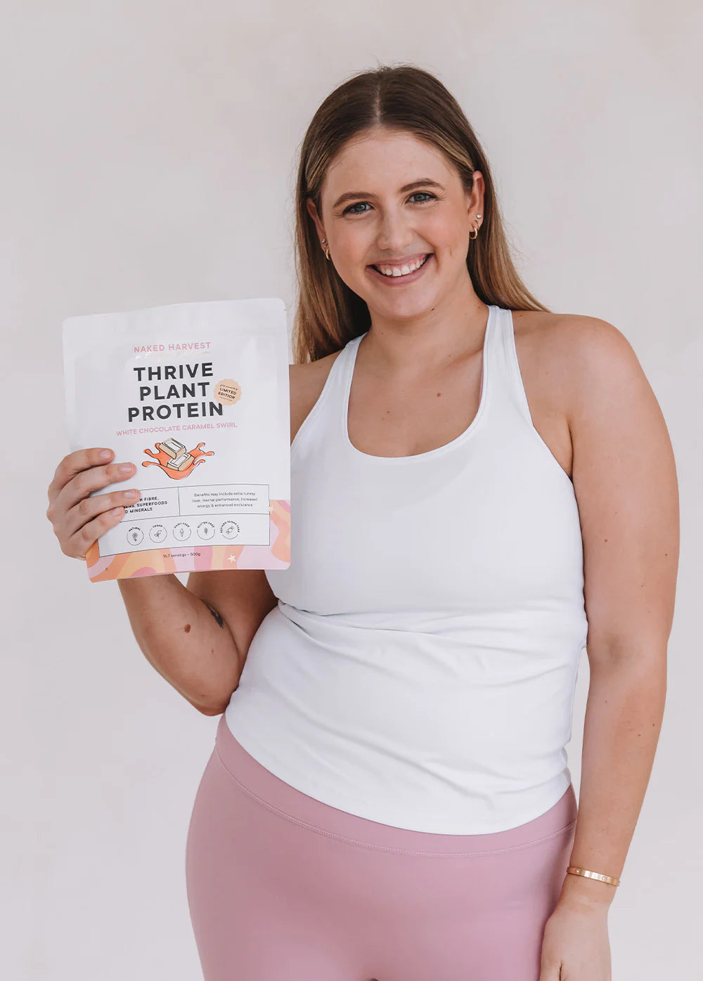 Naked Harvest X Georgie Stevenson Thrive Protein 白巧克力焦糖漩涡