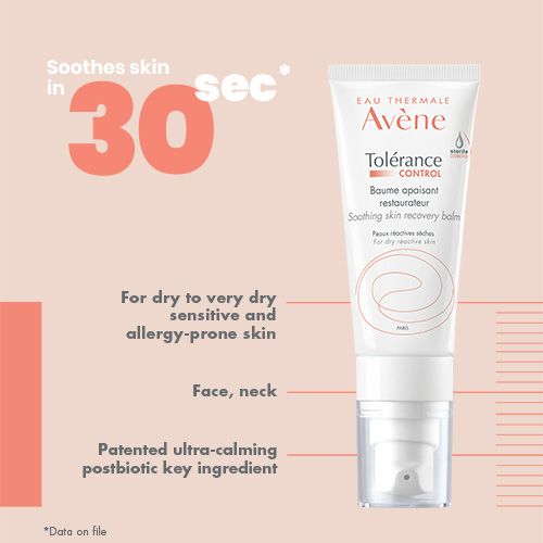 Avene Tolerance CONTROL Soothing Skin Recovery Balm 40ml - Moisturiser for hypersensitive and dry skin