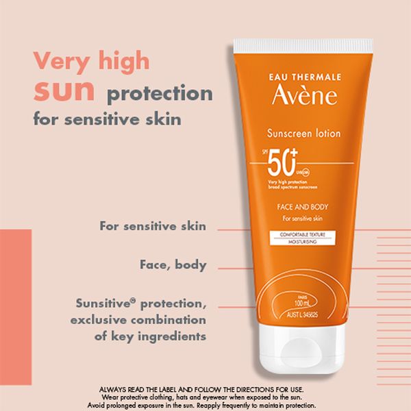 Sữa dưỡng thể và mặt Avene SPF 50+ 100ml