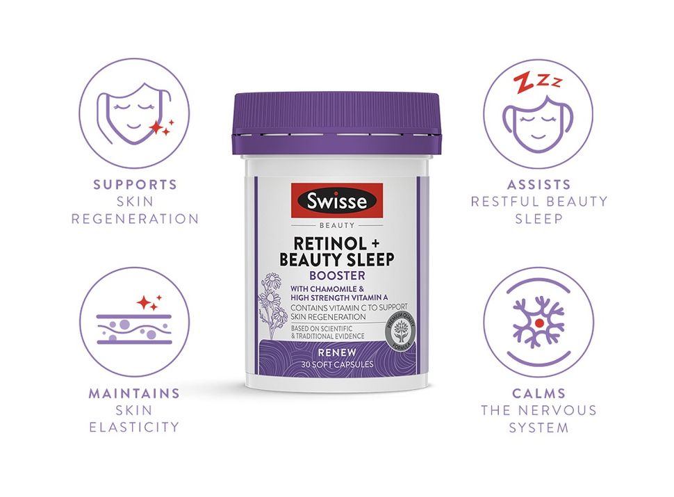 Swisse Beauty Retinol + Beauty Booster 30 Capsules