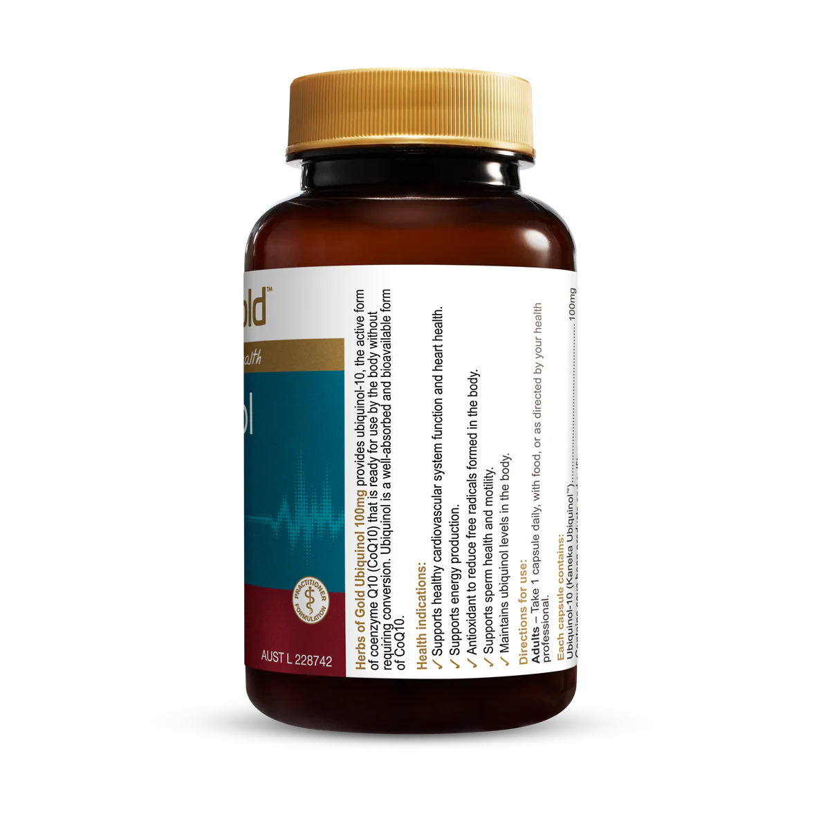 Herbs of Gold 泛醇 100 毫克 60 粒胶囊