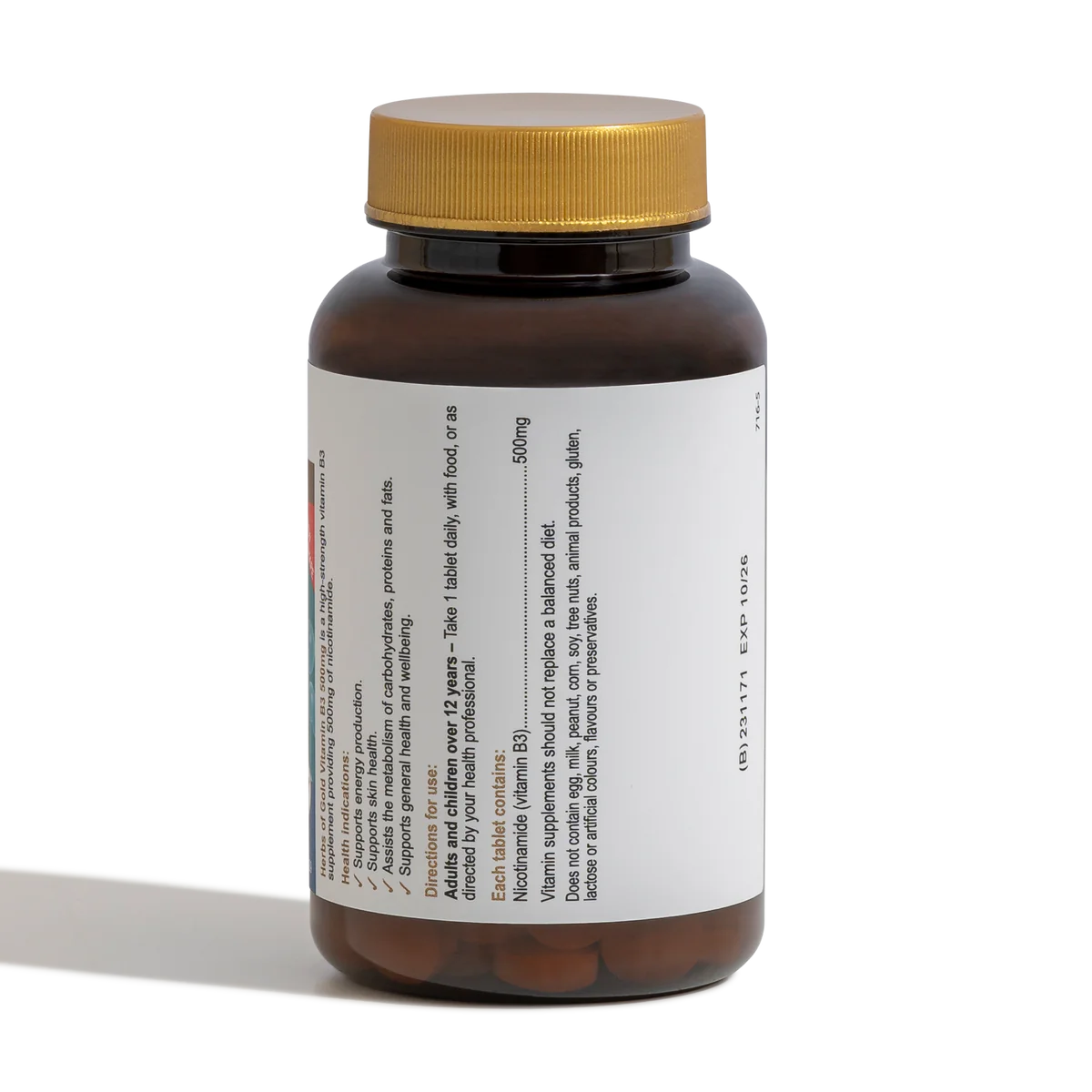 Herbs of Gold 维生素B3 500毫克 60片