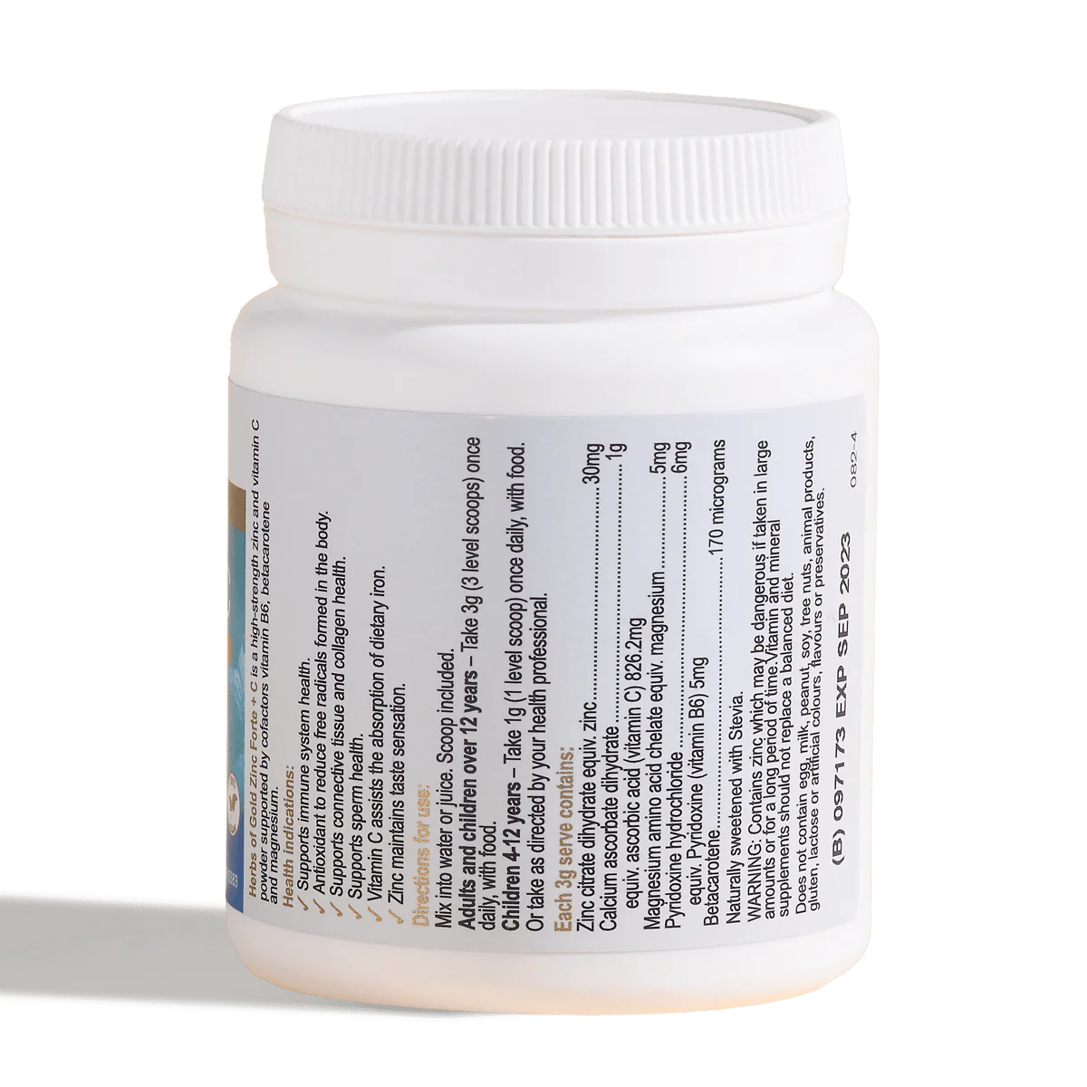 Herbs of Gold Zinc Forte + C 100g Bột uống