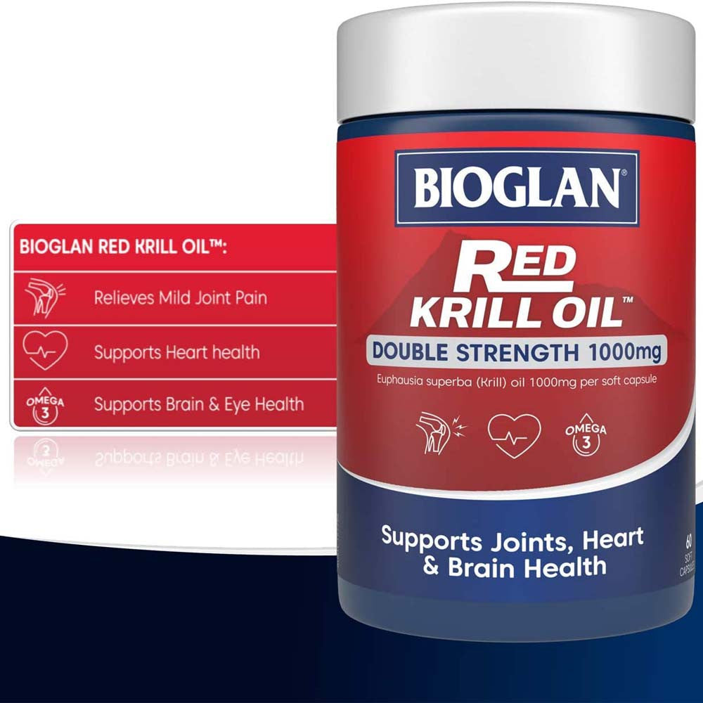 Bioglan 红磷虾油 1000 毫克 60 粒胶囊
