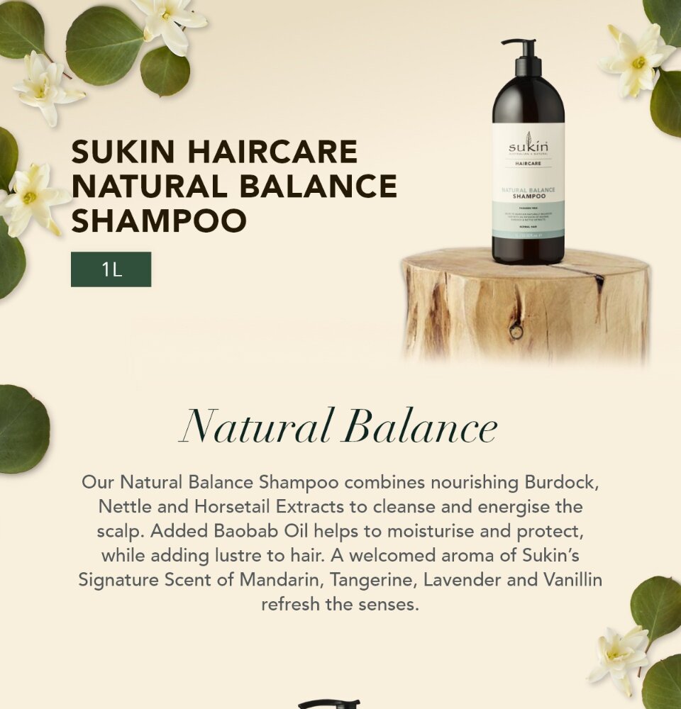Dầu Gội Đầu Sukin Natural Balance 500ml