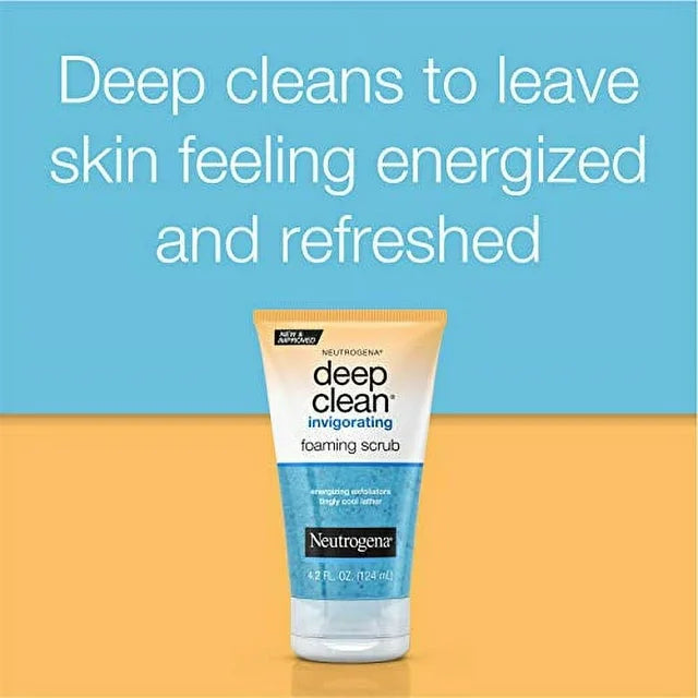 Sữa rửa mặt tạo bọt làm sạch sâu Neutrogena Deep Clean Invigorating Foaming Scrub 125mL