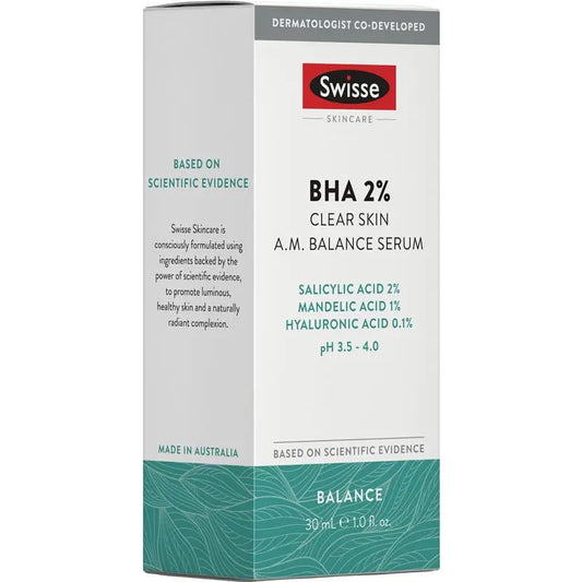 Swisse Skincare BHA 2% Clear Skin AM Balance Serum 30ml