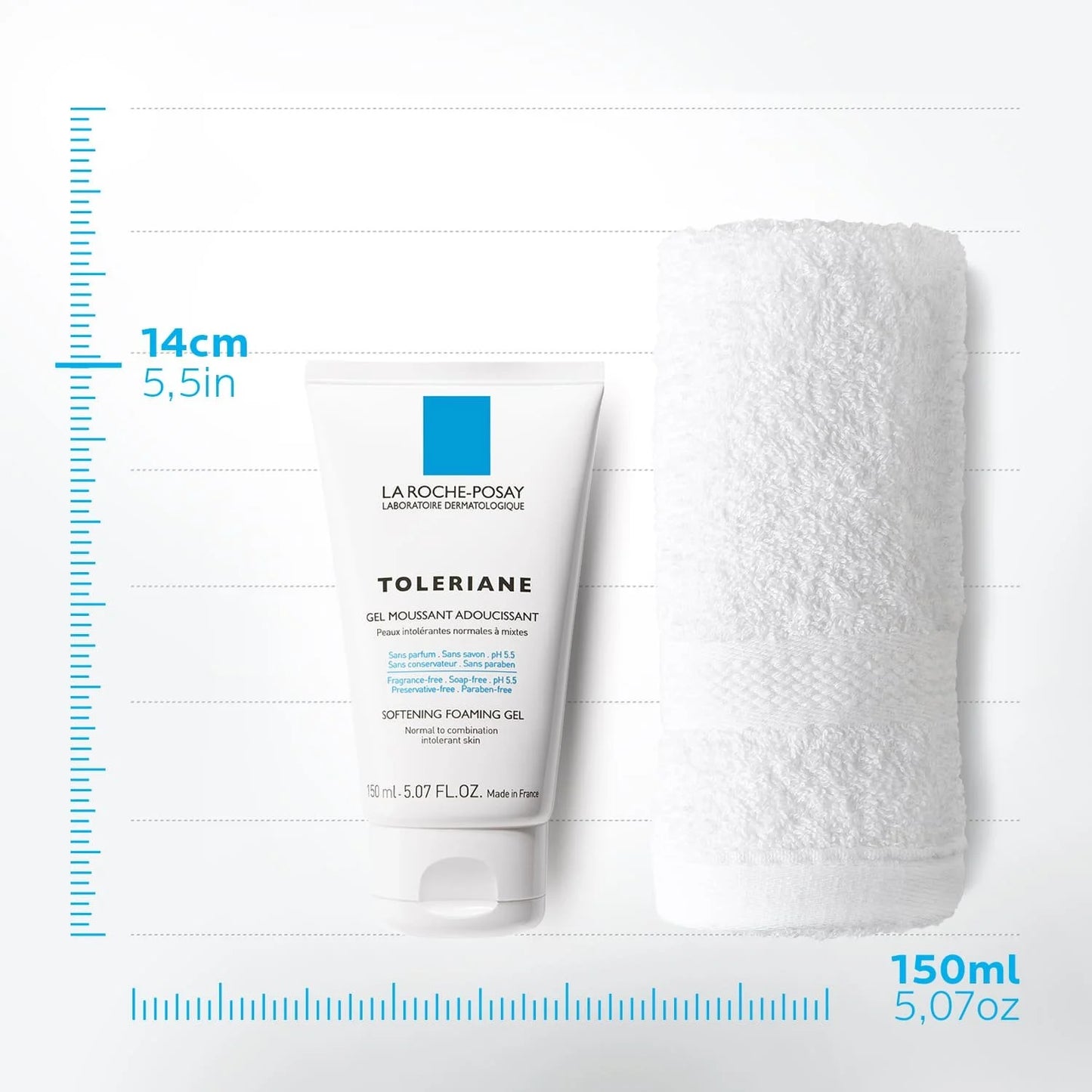 Sữa rửa mặt dạng gel tạo bọt làm mềm da Toleriane của La Roche-Posay 150mL