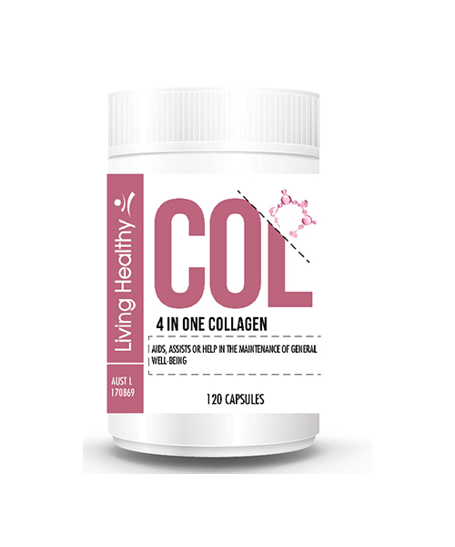Living Healthy Bio-4 合 1 胶原蛋白,120 粒软胶囊