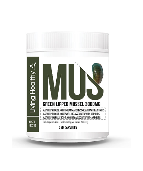 Living Healthy 绿唇贻贝 2000 毫克,250 粒软胶囊
