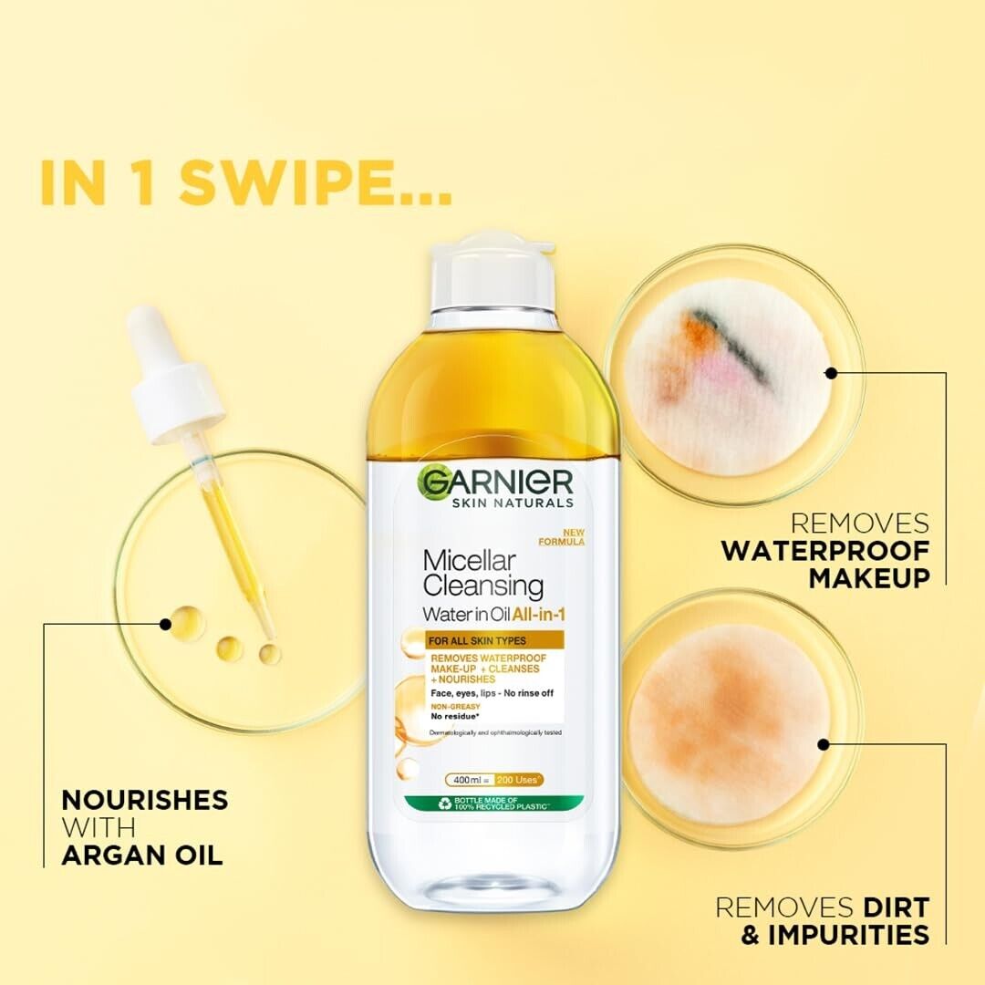 Nước tẩy trang Garnier Micellar dạng dầu 400ml